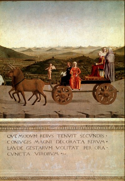 Diptyque du triomphe de Federico da Montefeltro et Battista Sforza (détail) - Piero della Francesca