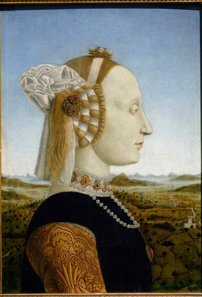 Portrait de Battista Sforza, épouse de Federico da Montefeltro, vers 1465 - Piero della Francesca