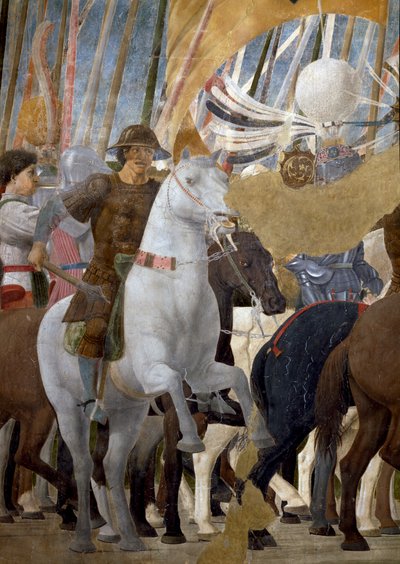 La Légende de la Vraie Croix, la Victoire de Constantin au Pont Milvius (détail) - Piero della Francesca