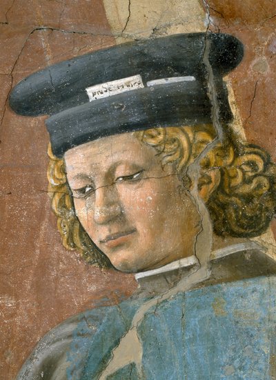 La Légende de la Vraie Croix, la Torture du Juif, bourreau (détail) - Piero della Francesca