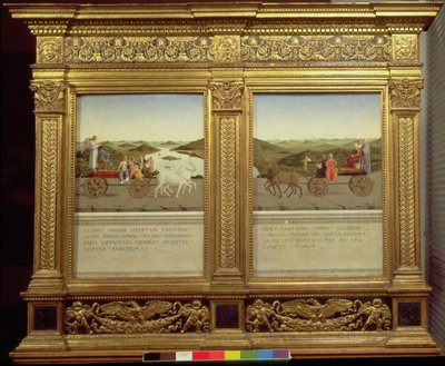 Les Triomphes du duc Federico da Montefeltro (1422-82) et Battista Sforza, c.1465 - Piero della Francesca