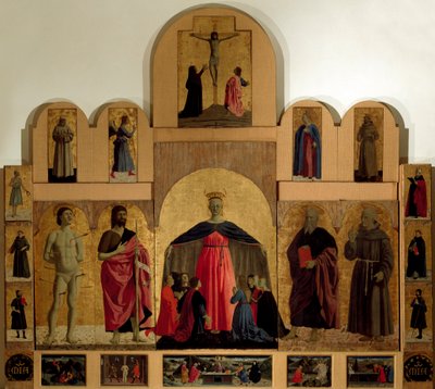 (détail) du retable de la Miséricorde - Piero della Francesca