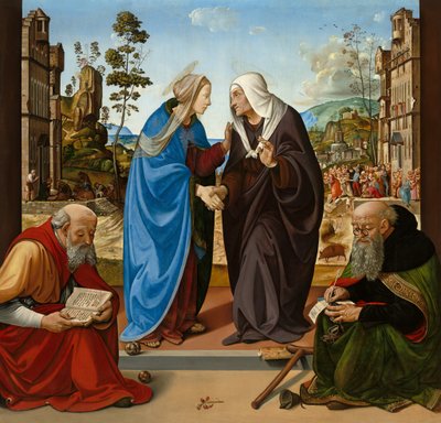 La Visitation avec Saint Nicolas et Saint Antoine Abbé - Piero di Cosimo