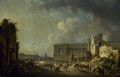 Dégagement de la colonnade du Louvre, ca. 1756 - Pierre Antoine Demachy