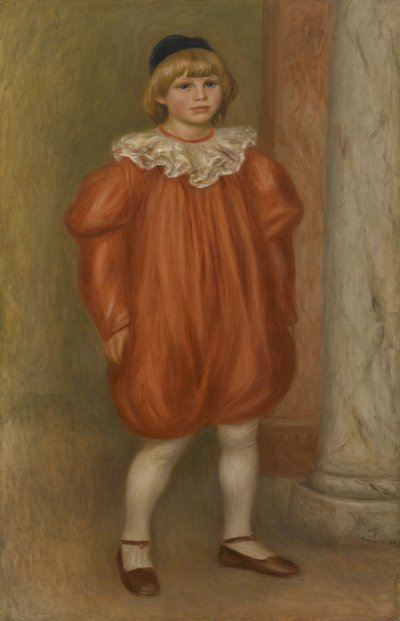 Claude Renoir en costume de clown - Pierre-Auguste Renoir