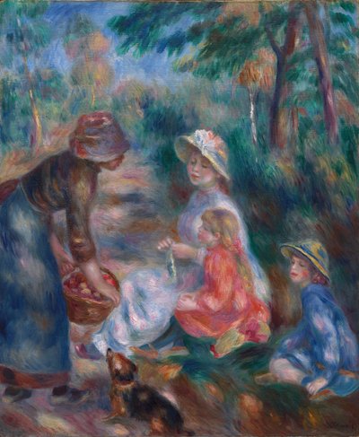 Le Vendeur de pommes - Pierre-Auguste Renoir