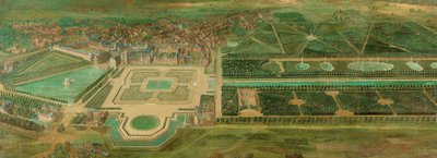 Vue du château de Fontainebleau - Pierre-Denis Martin