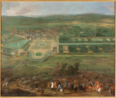 Vue du château de Fontainebleau - Pierre-Denis Martin