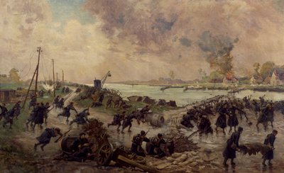 Troupes belges en combat sur l