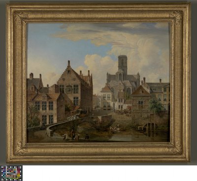 Cathédrale Saint-Bavon et le canal Reep à Gand - Pierre François De Noter