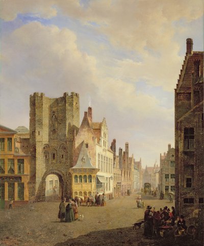 Scène de rue - Pierre François De Noter