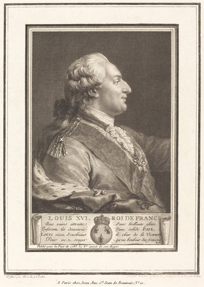 Louis XVI, Roi de France - Pierre Adrien Le Beau after Benedict Alphonse Nicolet