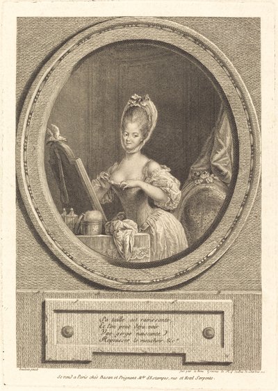 Sa taille est ravissante - Pierre Adrien Le Beau after Pierre Antoine Baudouin