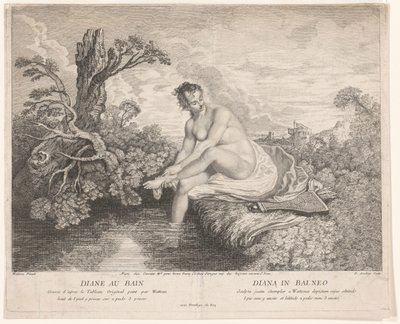 Le bain de Diane - Pierre Alexandre Aveline