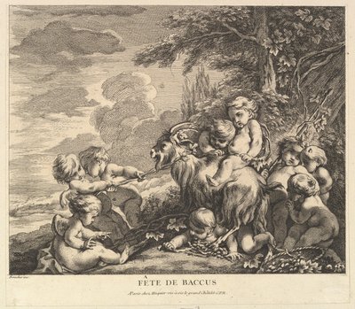 La Fête de Bacchus, vers 1738 - Pierre Alexandre Aveline