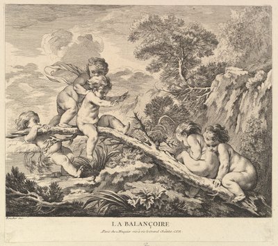 La Balançoire, vers 1738 - Pierre Alexandre Aveline