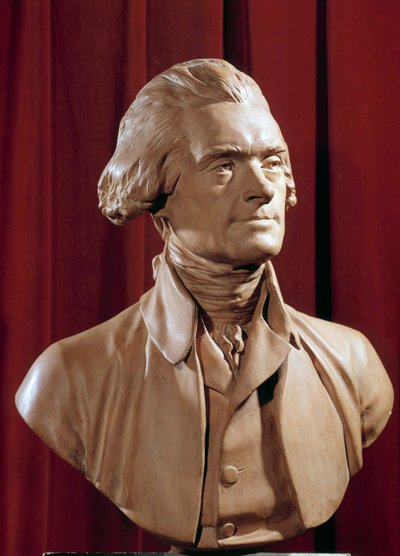 Buste de Thomas Jefferson (1742-1826), président des États-Unis - Pierre Alexandre Wille