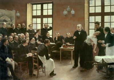 Une leçon clinique par le Dr Charcot à la Salpêtrière en 1887 - Pierre Andre Brouillet