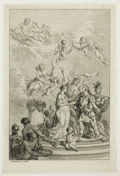Allégorie du mariage du Dauphin Louis avec l