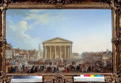 Cérémonie de la pose de la première pierre de la nouvelle église de Sainte-Geneviève - Pierre Antoine Demachy