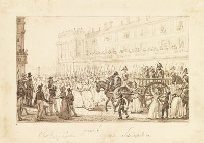 Robespierre et ses complices conduits à leur exécution - Pierre Antoine Demachy