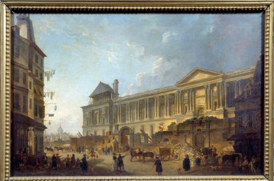 Vue de la colonnade du Louvre - Pierre Antoine Demachy