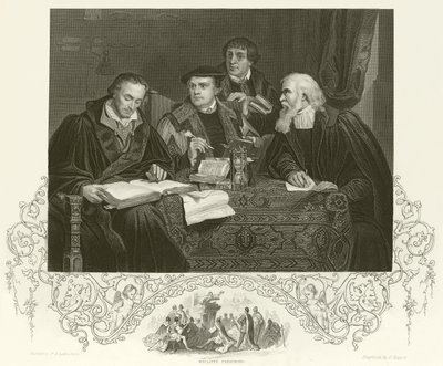 Luther, Melanchthon, Pomeranus et Cruciger - Pierre Antoine Labouchere