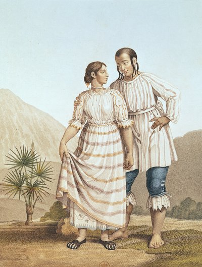 Costume indien mexicain, de 