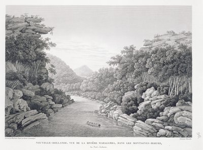 Nouvelle-Hollande : Vue de la rivière Waragamba dans les Blue Mountains, de 