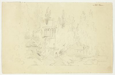 Vue du parc de Versailles : Petit Frianon - Pierre Antoine Mongin