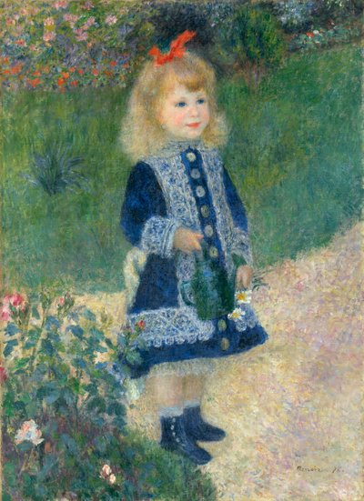 Une fille avec un arrosoir - Pierre Auguste Renoir
