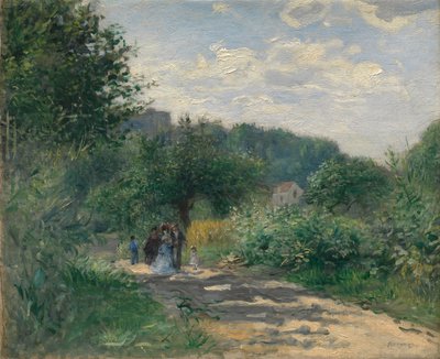 Une route à Louveciennes, vers 1870 - Pierre Auguste Renoir