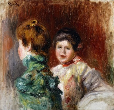 Esquisse, deux têtes de femmes, 1895 - Pierre Auguste Renoir