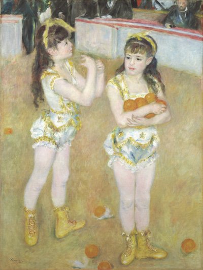 Acrobates au Cirque Fernando, Francisca et Angelina Wartenberg, 1879 - Pierre Auguste Renoir
