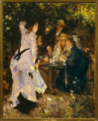 Au jardin (Sous la tonnelle, Moulin de la Galette) - Pierre Auguste Renoir