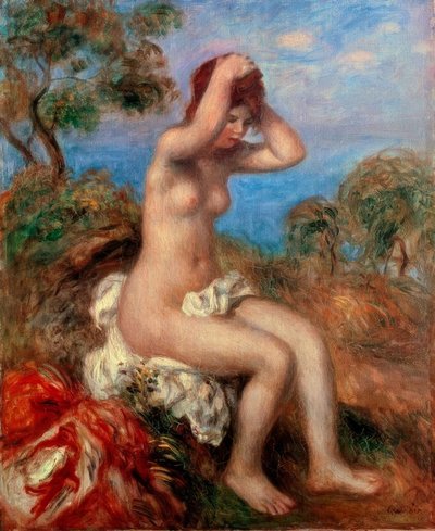 Jeune fille se baignant - Pierre Auguste Renoir