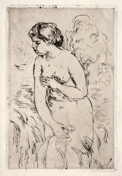 Baigneuse debout, à mi-jambes - Pierre Auguste Renoir