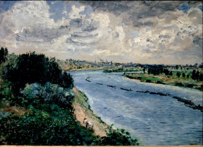 Barges sur la Seine - Pierre Auguste Renoir
