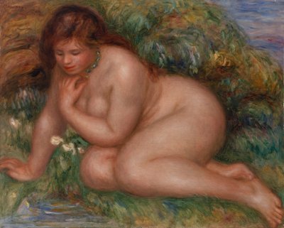 Baigneuse se mirant dans l