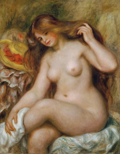 Baigneuse aux cheveux blonds et lâches - Pierre Auguste Renoir