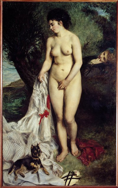 Baigneuse avec griffon - Pierre Auguste Renoir