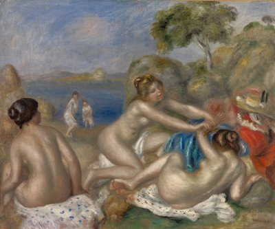 Baigneurs Jouant avec un Crabe - Pierre Auguste Renoir