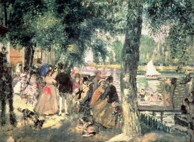 Baignade sur la Seine ou, La Grenouillère, c.1869 - Pierre Auguste Renoir