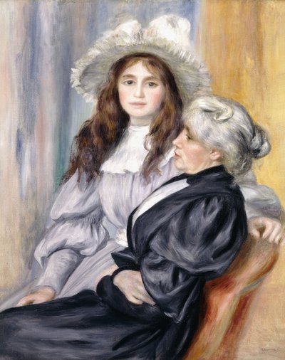Berthe Morisot et sa fille, Julie Manet, 1894 - Pierre Auguste Renoir