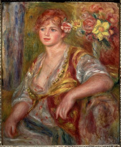 Blonde à la rose (Portrait d