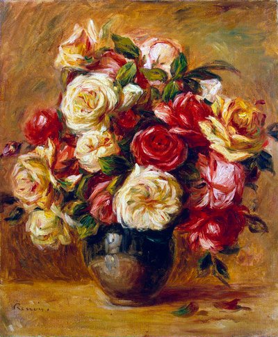 Bouquet de roses, vers 1909 - Pierre Auguste Renoir