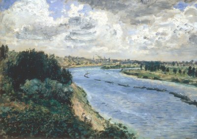 Chalands sur la Seine - Pierre Auguste Renoir