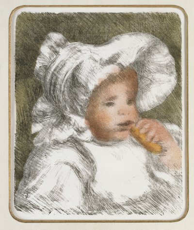 Enfant avec un biscuit, c.1888-89 - Pierre Auguste Renoir