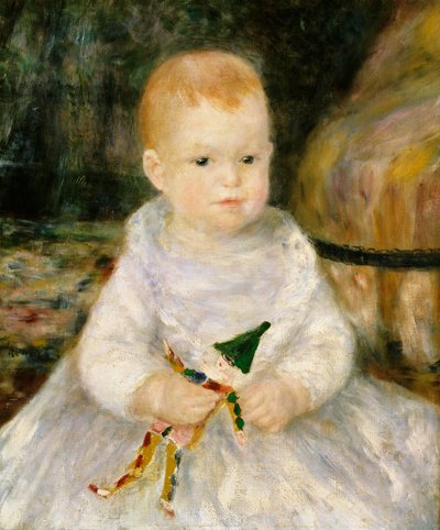 Enfant avec un clown jouet - Pierre Auguste Renoir