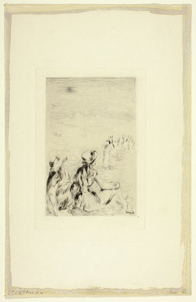 Enfants sur la plage, Berneval - Pierre Auguste Renoir